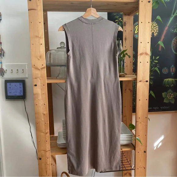 MM Lafleur Pebble Brown Sleeveless Lou Midi Dress XS - Picture 5 of 15